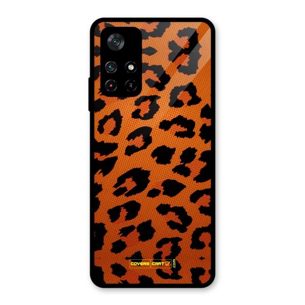 Leopard Glass Back Case for Poco M4 Pro 5G