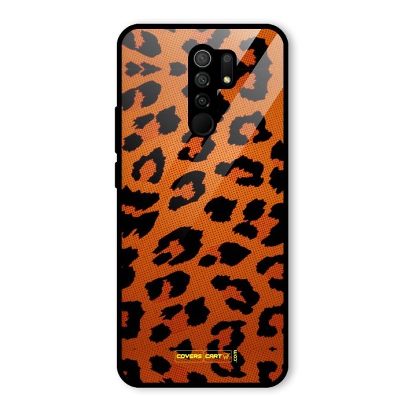 Leopard Glass Back Case for Redmi 9 Prime