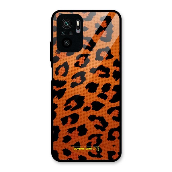 Leopard Glass Back Case for Redmi Note 10