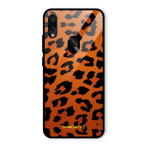 Leopard Glass Back Case for Redmi Note 7