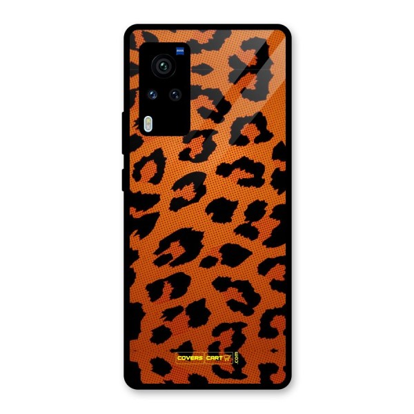 Leopard Glass Back Case for Vivo X60 Pro