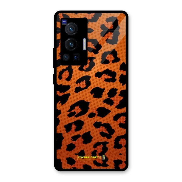 Leopard Glass Back Case for Vivo X70 Pro