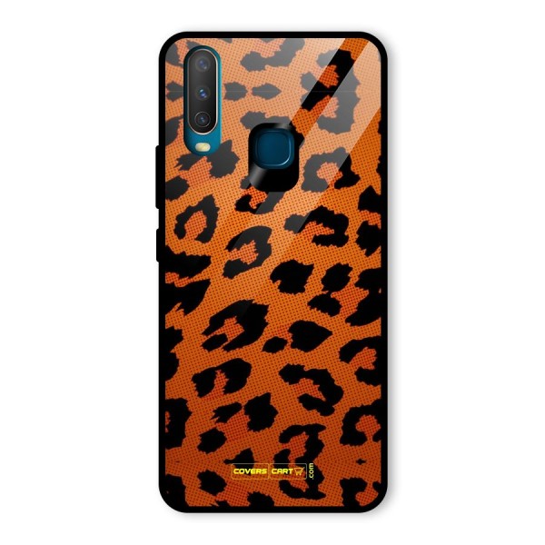 Leopard Glass Back Case for Vivo Y15