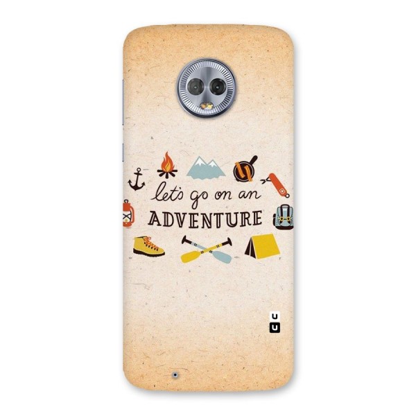 Lets Adventure Life Back Case for Moto G6