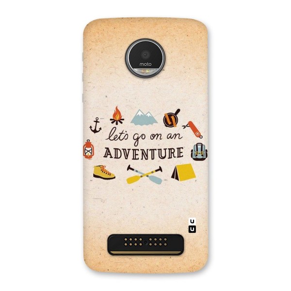 Lets Adventure Life Back Case for Moto Z Play