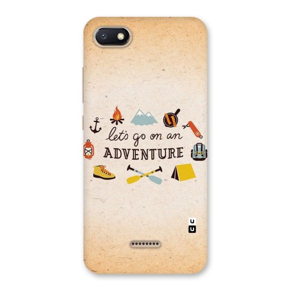 Lets Adventure Life Back Case for Redmi 6A