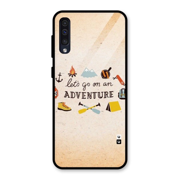 Lets Adventure Life Glass Back Case for Galaxy A50s