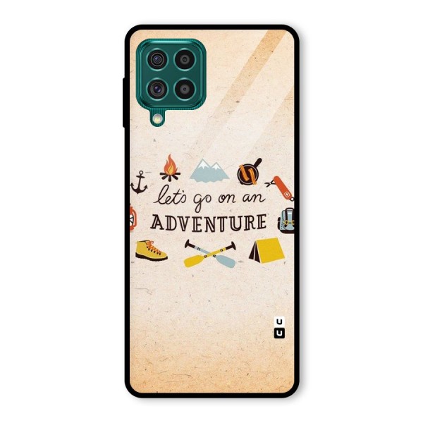 Lets Adventure Life Glass Back Case for Galaxy F62