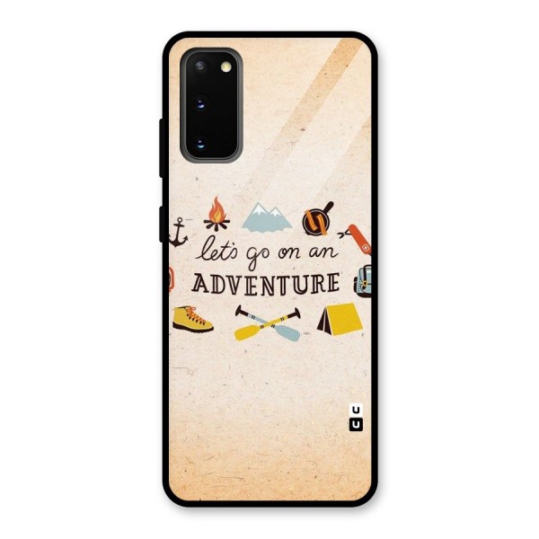 Lets Adventure Life Glass Back Case for Galaxy S20