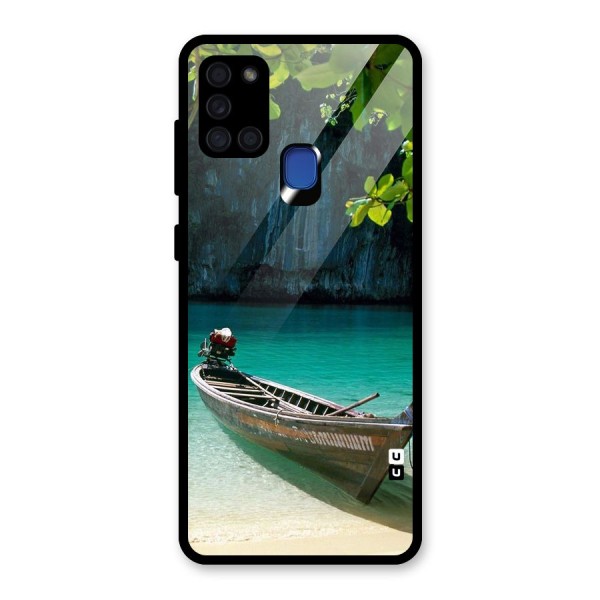 Lets Cross Over Glass Back Case for Galaxy A21s