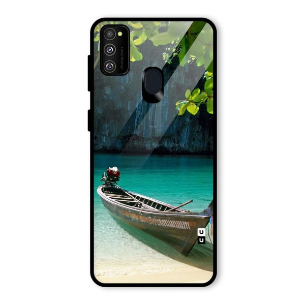 Lets Cross Over Glass Back Case for Galaxy M30s