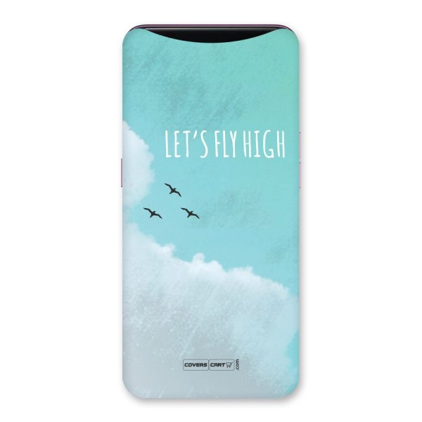 Lets Fly High Back Case for Oppo Find X