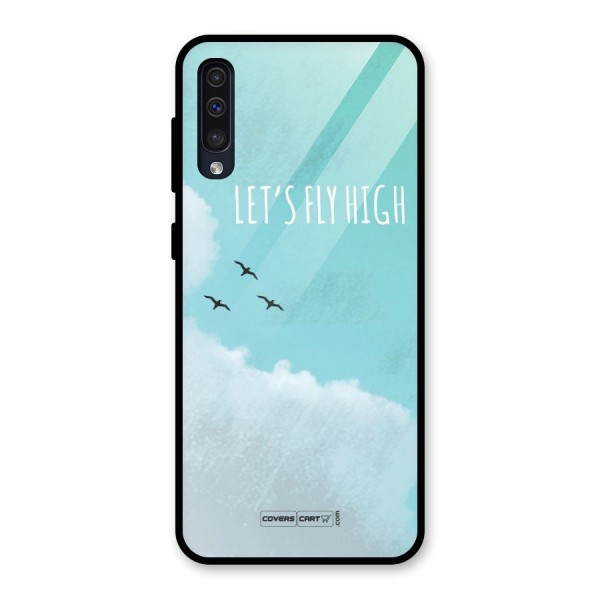 Lets Fly High Glass Back Case for Galaxy A50s