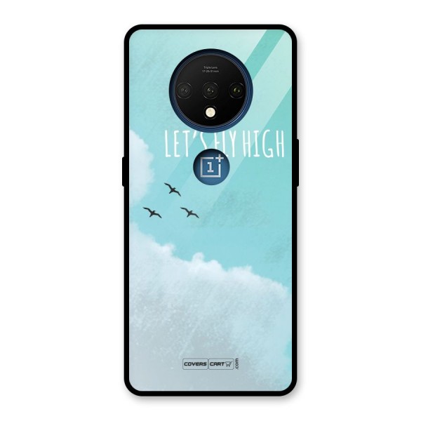 Lets Fly High Glass Back Case for OnePlus 7T