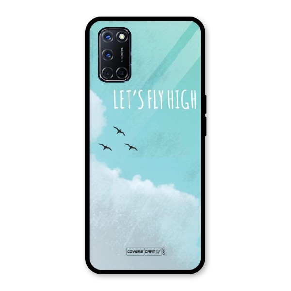 Lets Fly High Glass Back Case for Oppo A52