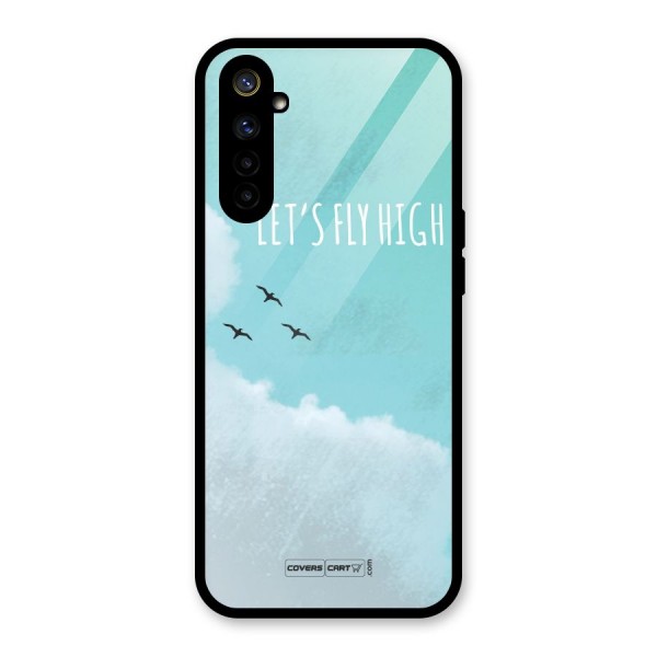 Lets Fly High Glass Back Case for Realme 6