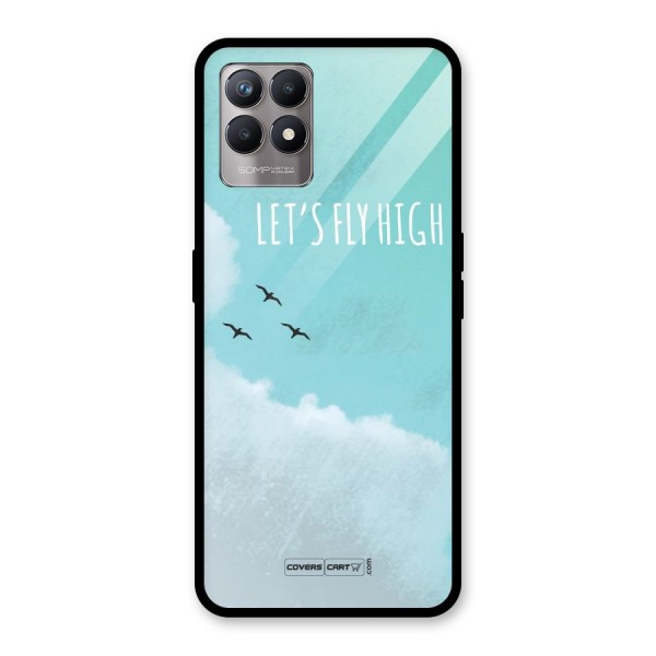 Lets Fly High Glass Back Case for Realme 8i