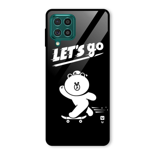 Lets Go Art Glass Back Case for Galaxy F62