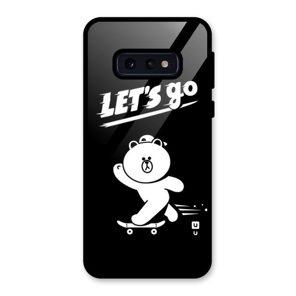 Lets Go Art Glass Back Case for Galaxy S10e