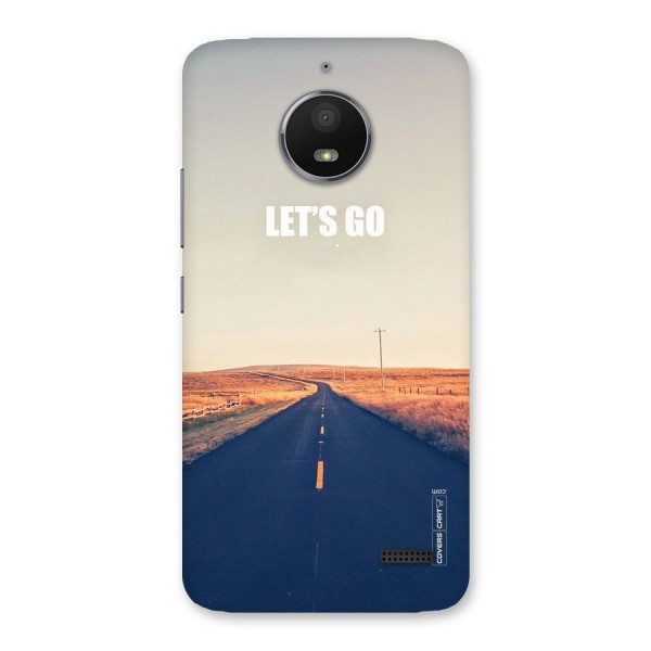 Lets Wander Back Case for Moto E4