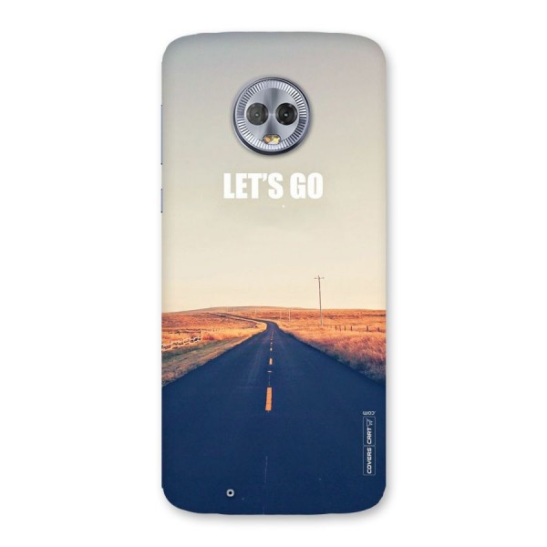 Lets Wander Back Case for Moto G6