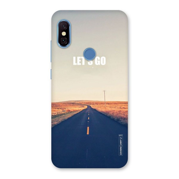 Lets Wander Back Case for Redmi Note 6 Pro