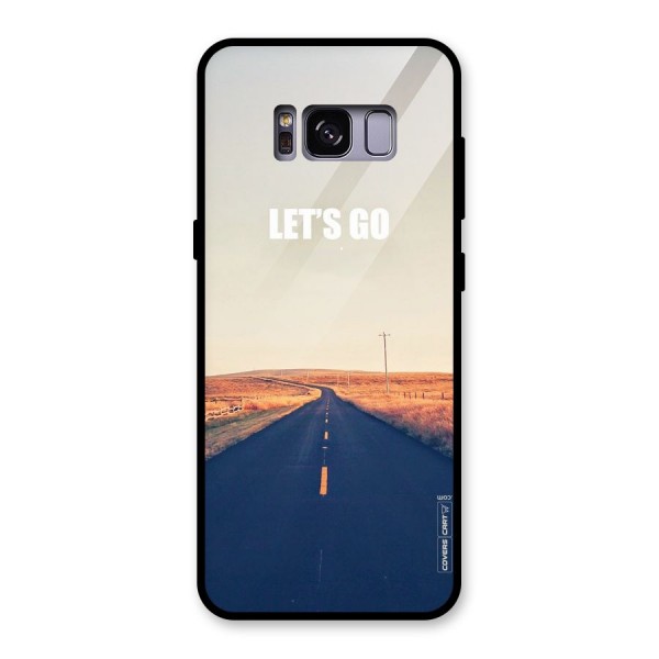 Lets Wander Glass Back Case for Galaxy S8