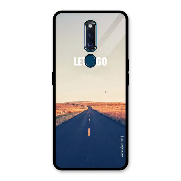 Lets Wander Glass Back Case for Oppo F11 Pro