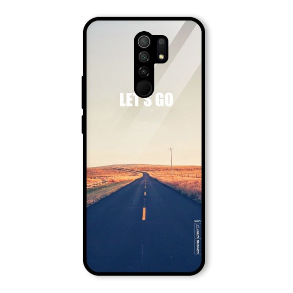 Lets Wander Glass Back Case for Redmi 9 Prime