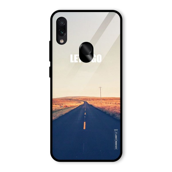 Lets Wander Glass Back Case for Redmi Note 7