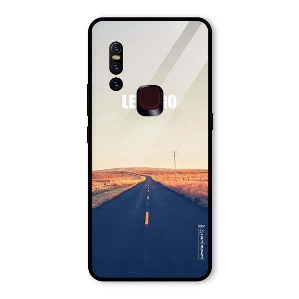 Lets Wander Glass Back Case for Vivo V15