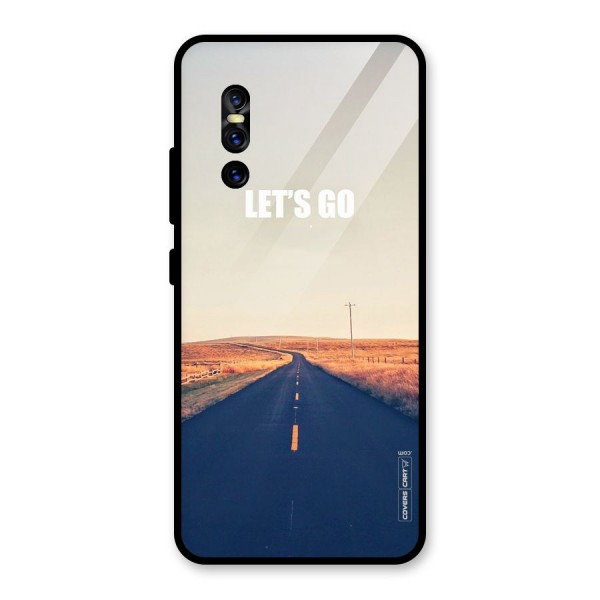 Lets Wander Glass Back Case for Vivo V15 Pro