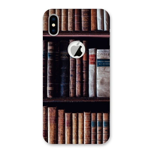 Library Love Back Case for iPhone XS Logo Cut