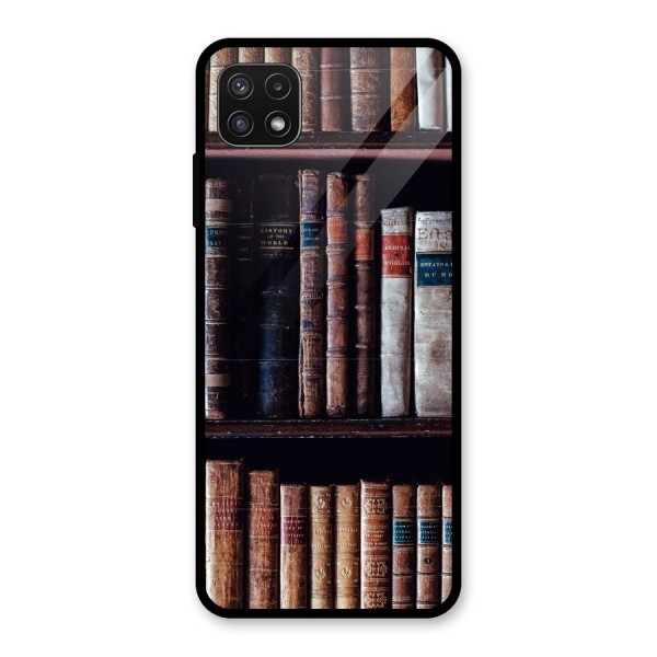 Library Love Glass Back Case for Galaxy A22 5G