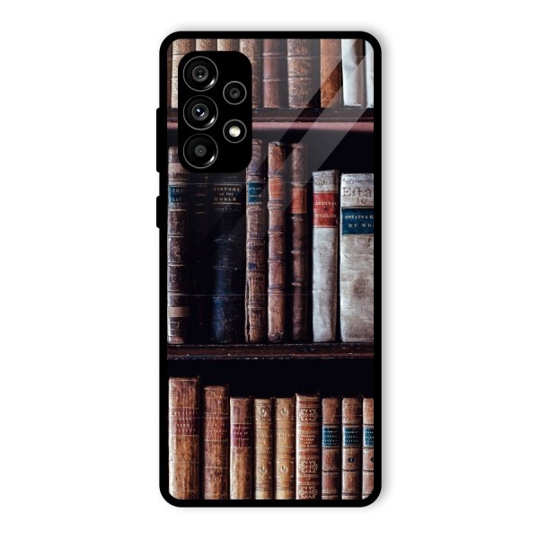 Library Love Glass Back Case for Galaxy A73 5G