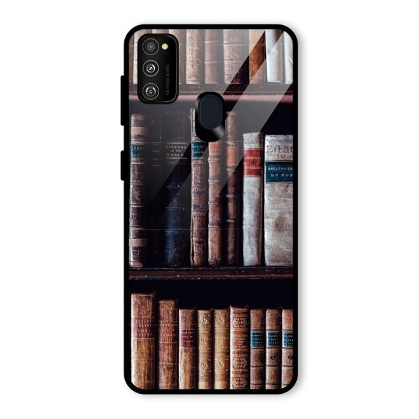 Library Love Glass Back Case for Galaxy M21