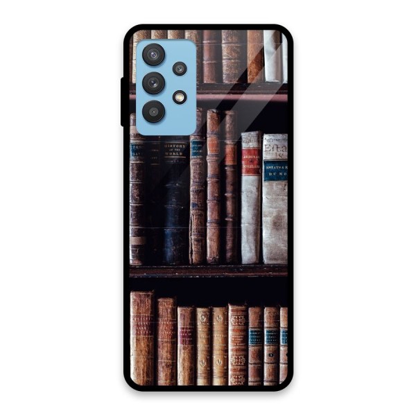 Library Love Glass Back Case for Galaxy M32 5G