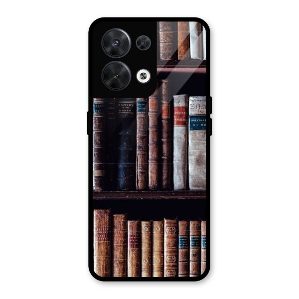 Library Love Glass Back Case for Oppo Reno8 5G