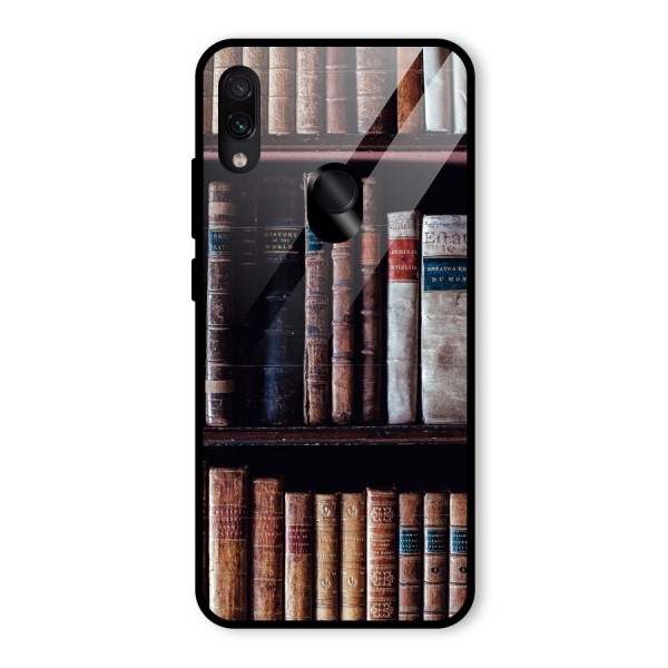 Library Love Glass Back Case for Redmi Note 7