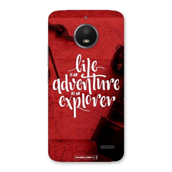 Life Adventure Explorer Back Case for Moto E4