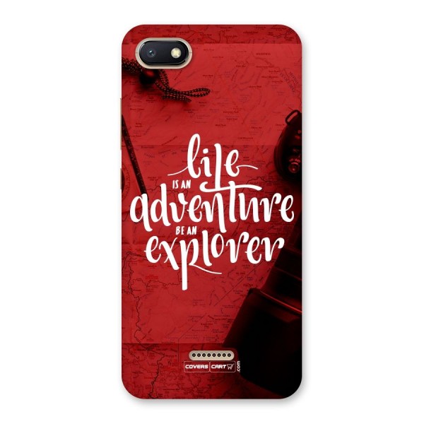 Life Adventure Explorer Back Case for Redmi 6A