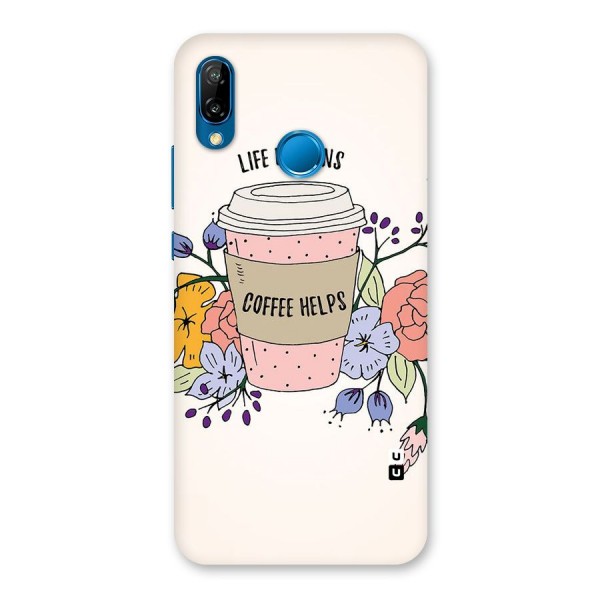 Life Happens Back Case for Huawei P20 Lite