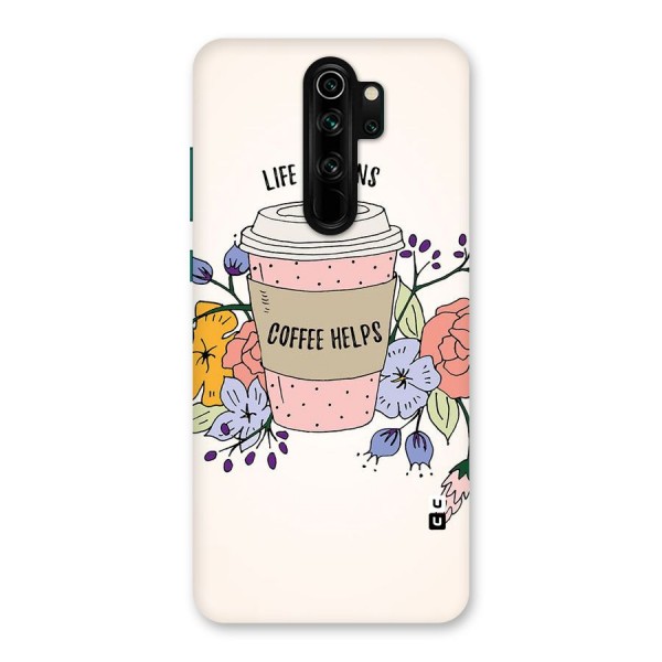 Life Happens Back Case for Redmi Note 8 Pro