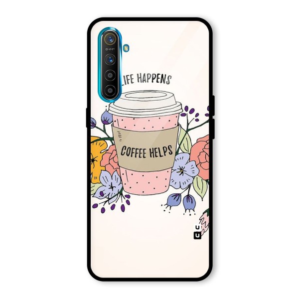 Life Happens Glass Back Case for Realme XT