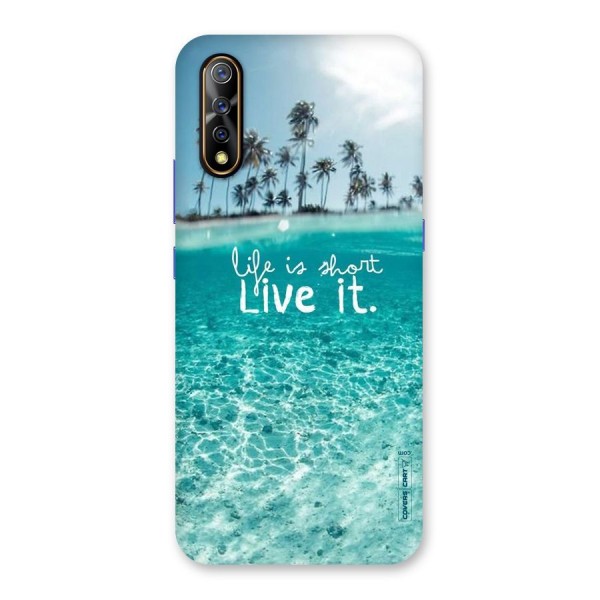 Life Is Short Back Case for Vivo S1