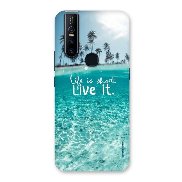 Life Is Short Back Case for Vivo V15