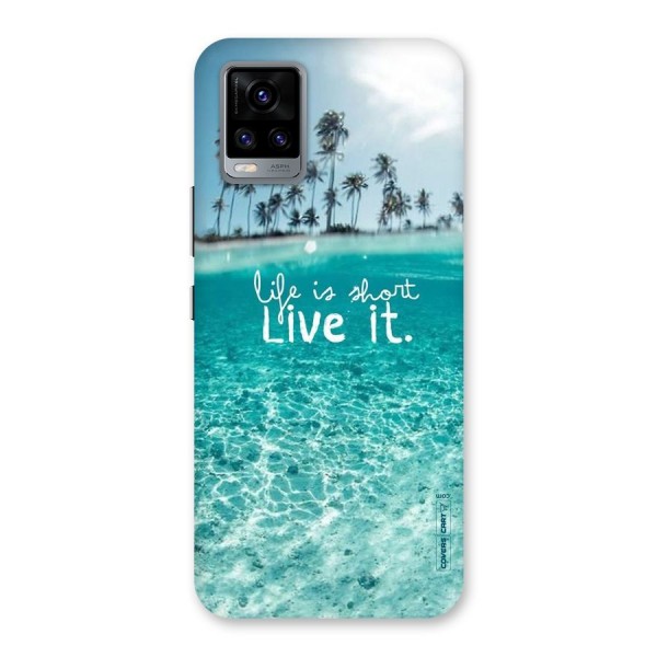 Life Is Short Back Case for Vivo V20