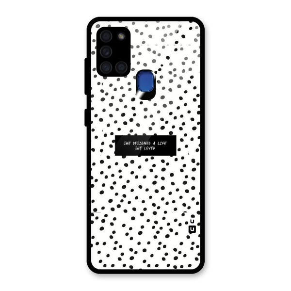 Life Loved Glass Back Case for Galaxy A21s