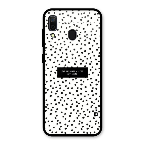 Life Loved Glass Back Case for Galaxy A30