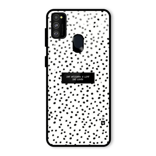 Life Loved Glass Back Case for Galaxy M21